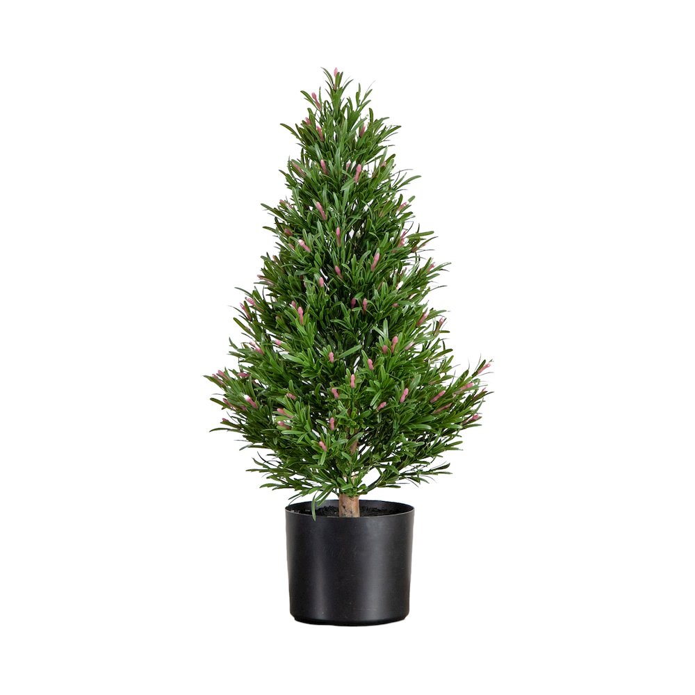 2ft. UV Resistant Artificial Rosemary Cone Topiary Tree (Indoor/Outdoor)