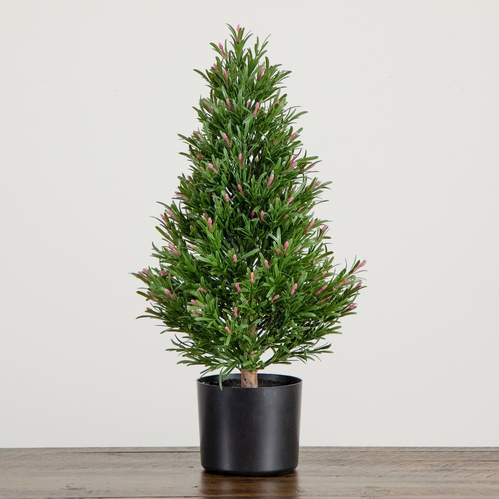 2ft. UV Resistant Artificial Rosemary Cone Topiary Tree (Indoor/Outdoor)