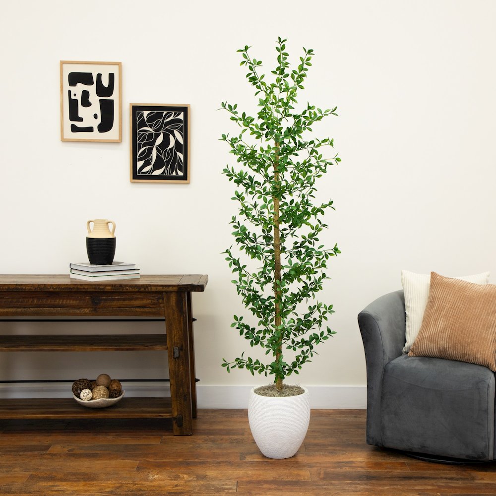 7ft. Artificial Shady Lady Black Olive Tree