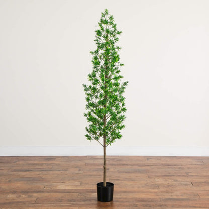6ft. UV Artificial Podocarpus Artificial Tree (Indoor/Outdoor)