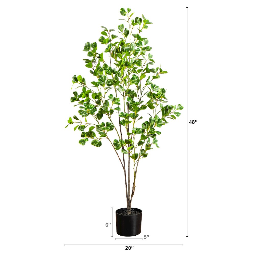 4ft. Artificial Heart Shaped Ficus Leaf Tree