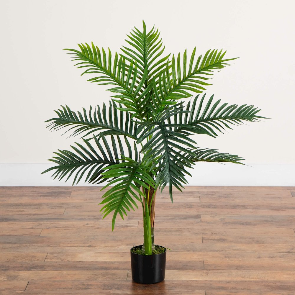 3ft. UV Resistant Artificial Double Robellini Palm Tree (Indoor/Outdoor)