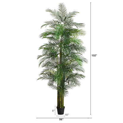 11ft. UV Resistant Artificial Areca Palm Tree (Indoor/Outdoor)