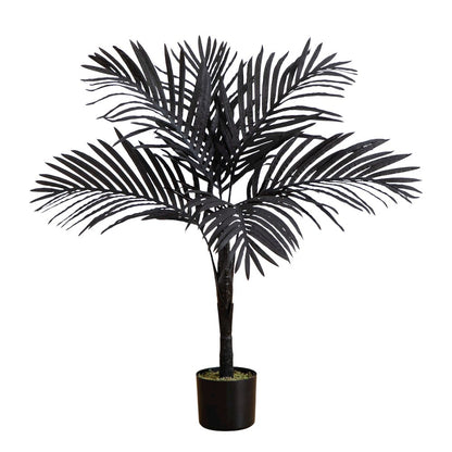 3ft. Artificial Halloween Black Golden Cane Tree
