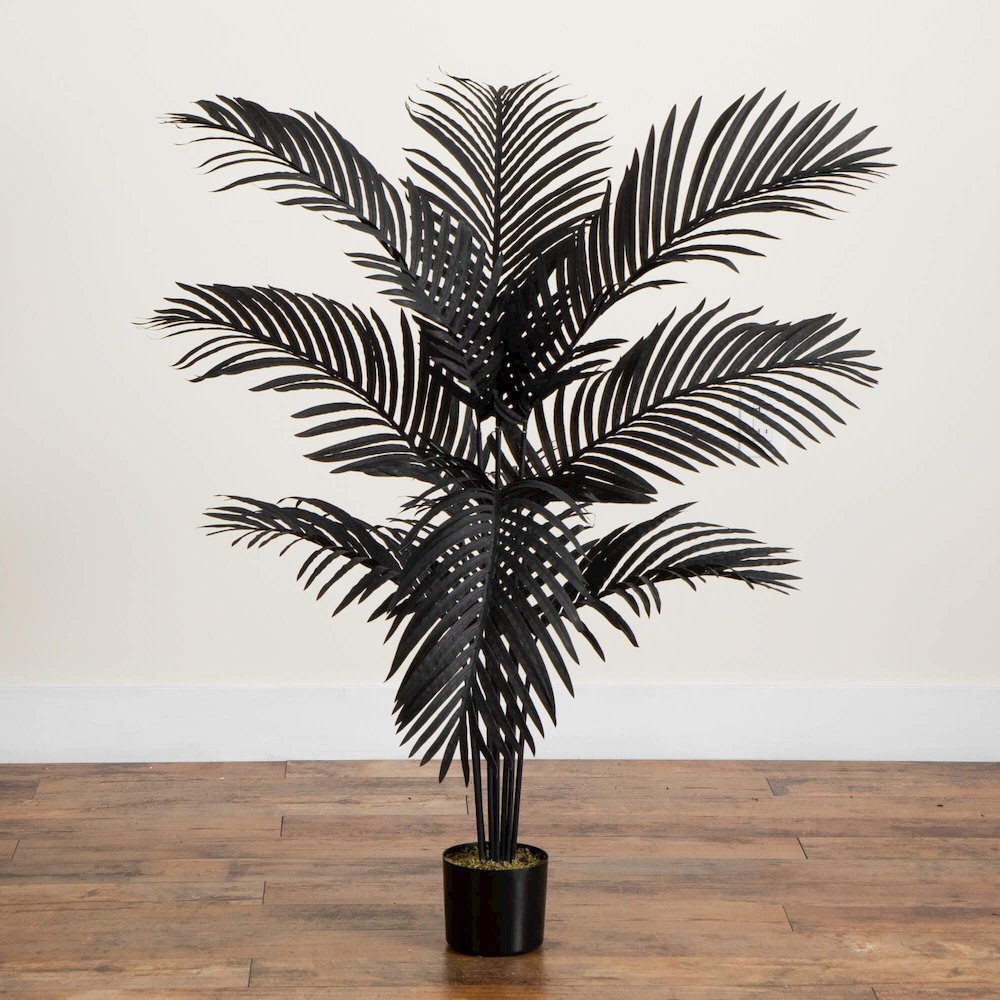 4ft. Artificial Halloween Black Paradise Palm Tree