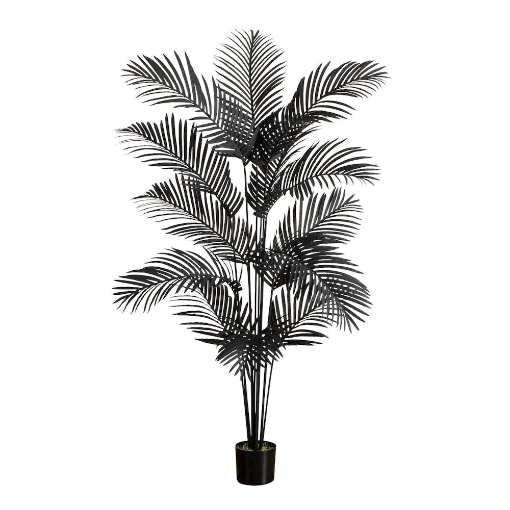 6ft. Artificial Halloween Black Paradise Palm Tree