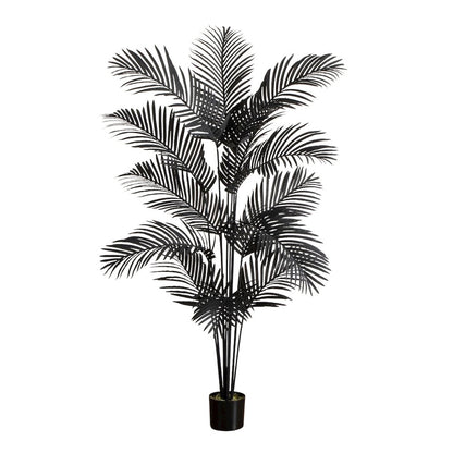 6ft. Artificial Halloween Black Paradise Palm Tree
