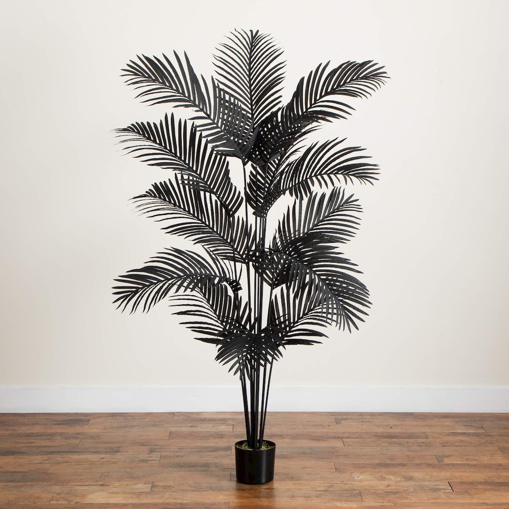 6ft. Artificial Halloween Black Paradise Palm Tree