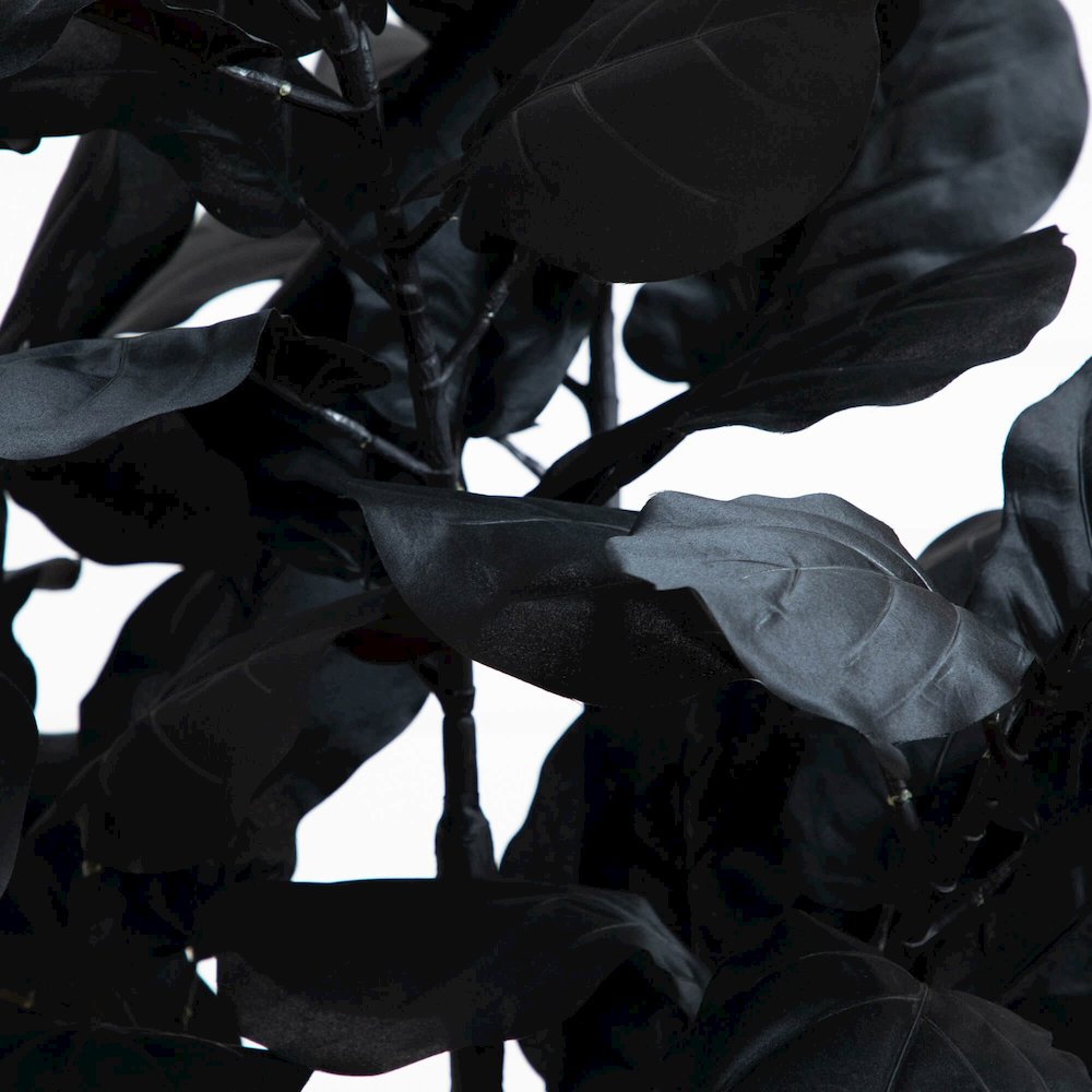 4ft. Artificial Halloween Black Fiddle Leaf Tree