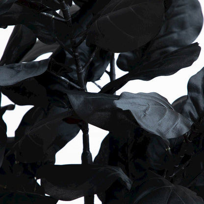 4ft. Artificial Halloween Black Fiddle Leaf Tree