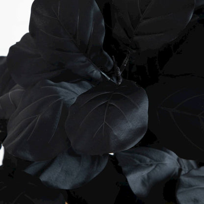 4ft. Artificial Halloween Black Fiddle Leaf Tree