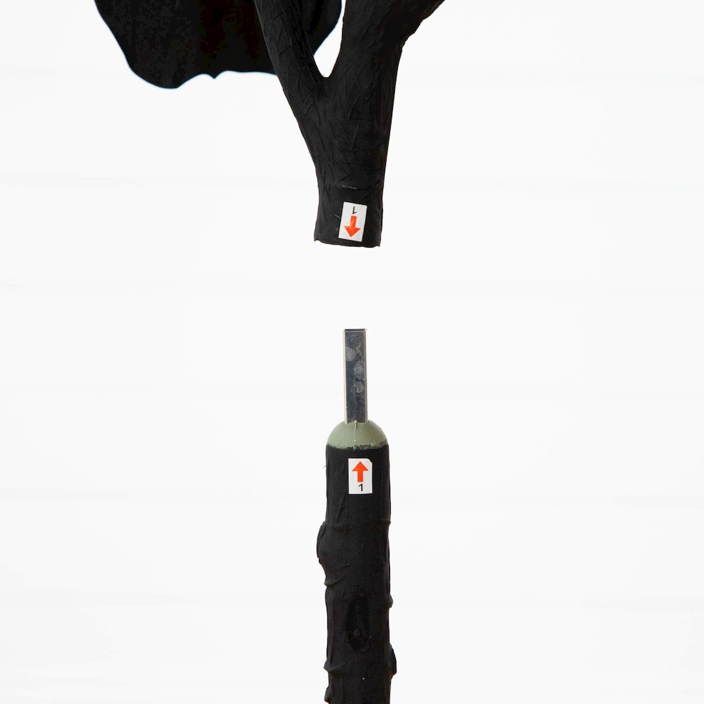 6ft. Artificial Halloween Black Fiddle Leaf Tree