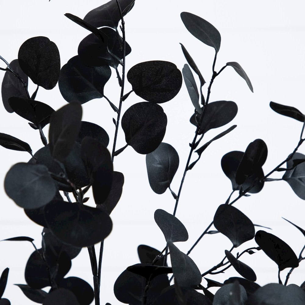 5ft. Artificial Halloween Black Eucalyptus Tree