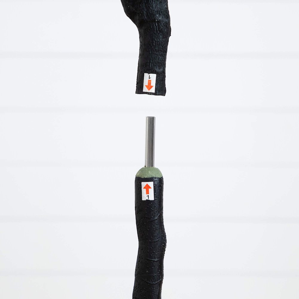 5ft. Artificial Halloween Black Eucalyptus Tree