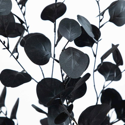 6ft. Artificial Halloween Black Eucalyptus Tree