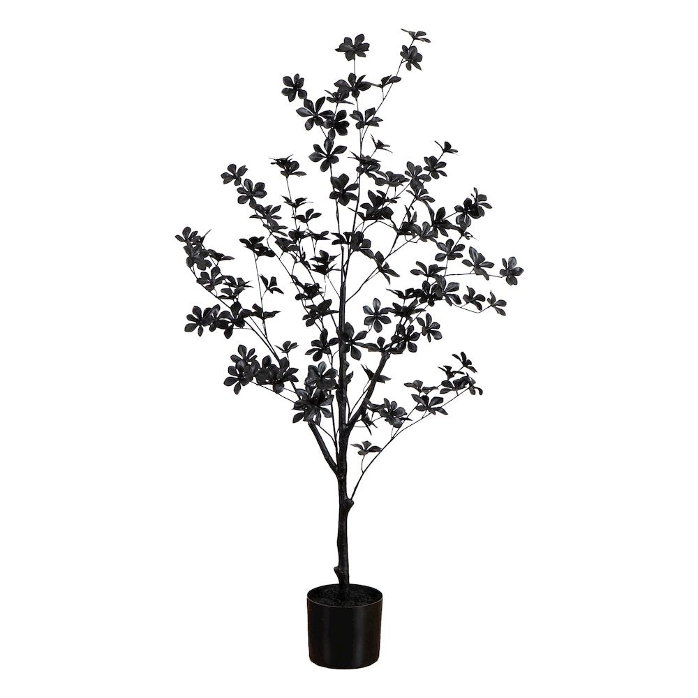 4ft. Artificial Halloween Black Enkianthus Tree
