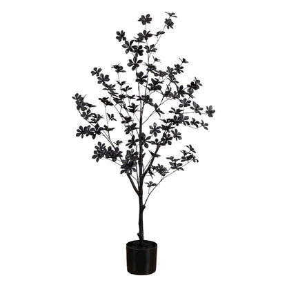 4ft. Artificial Halloween Black Enkianthus Tree