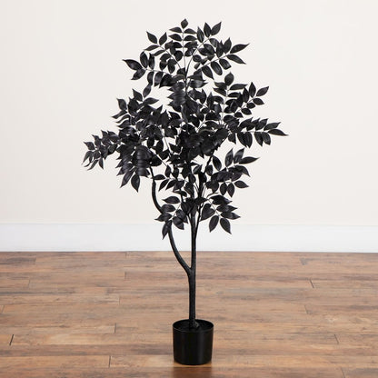 4ft. Artificial Halloween Black Sumac Tree
