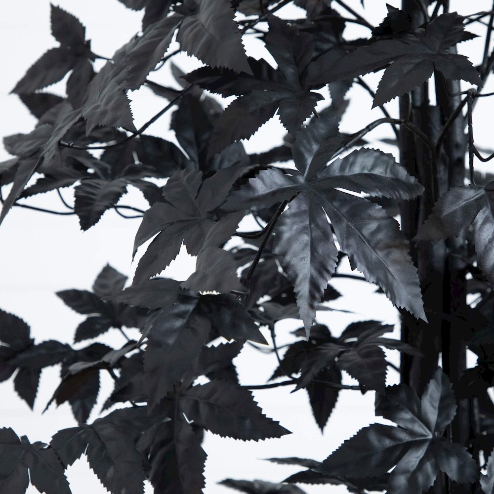 5ft. Artificial Halloween Black Maple Tree with Natural Trunk