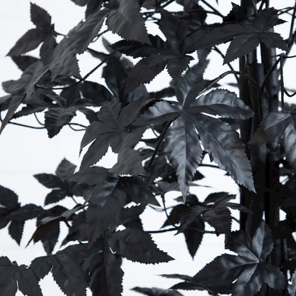 5ft. Artificial Halloween Black Maple Tree with Natural Trunk