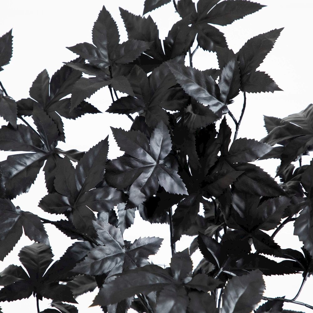 6ft. Artificial Halloween Black Maple Tree with Natural Trunk
