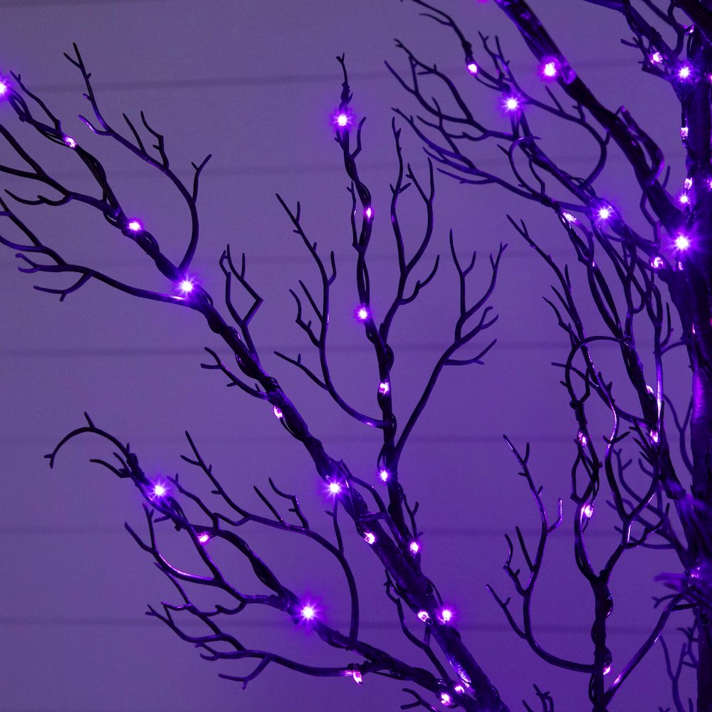 5ft. Pre-Lit Halloween Minimalist Twig Artificial Fall Tree with 240 LED Lights