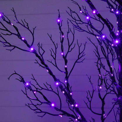 5ft. Pre-Lit Halloween Minimalist Twig Artificial Fall Tree with 240 LED Lights