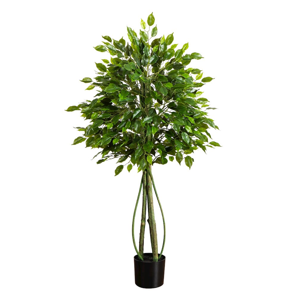 4.5ft. UV Resistant Artificial Ficus Tree (Indoor/Outdoor)