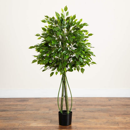 4.5ft. UV Resistant Artificial Ficus Tree (Indoor/Outdoor)