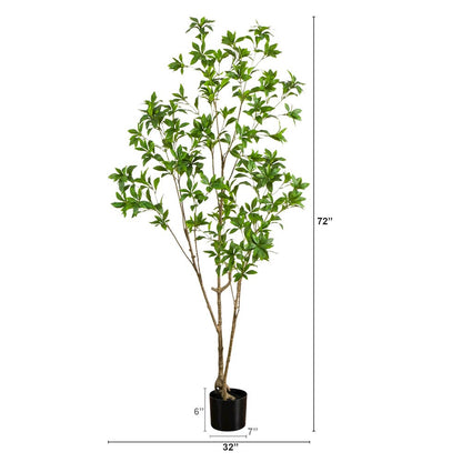 6ft. Artificial Minimalist Japanese Pieris Tree