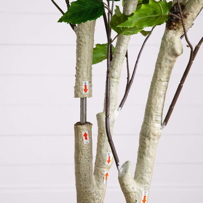 8ft. Artificial Birch Tree with Real Touch Leaves