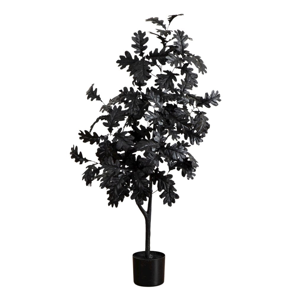 4ft. Artificial Halloween Black Oak Tree