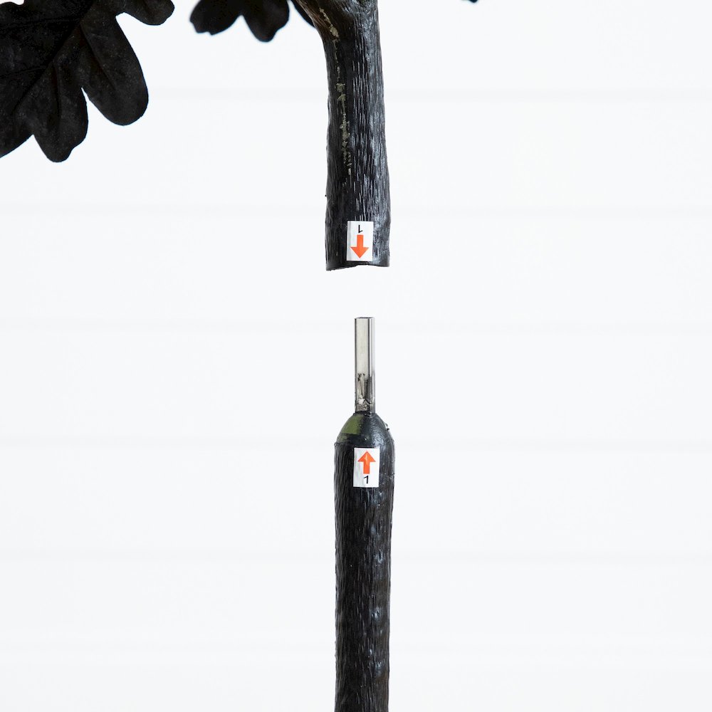5ft. Artificial Halloween Black Oak Tree
