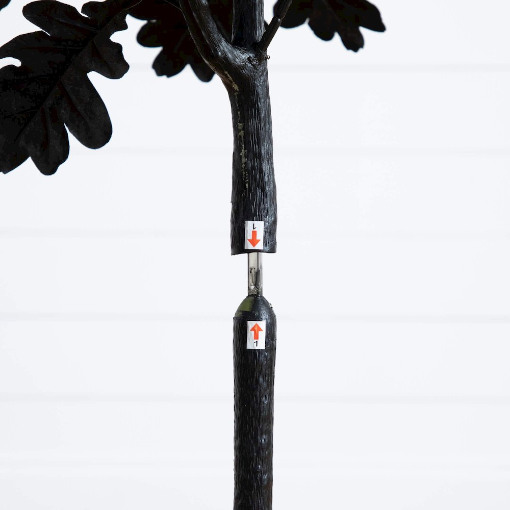 5ft. Artificial Halloween Black Oak Tree
