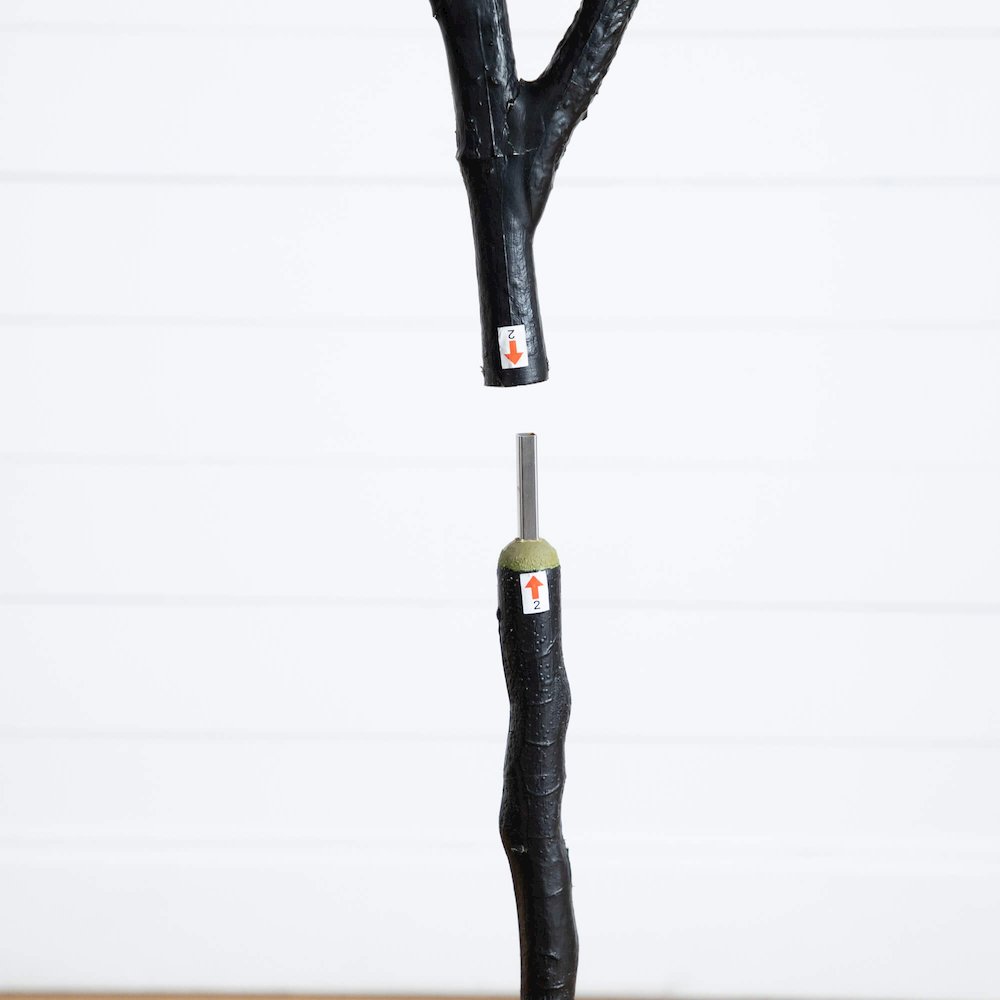 6ft. Artificial Halloween Black Oak Tree