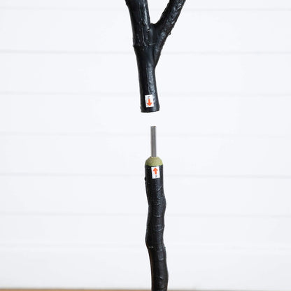 6ft. Artificial Halloween Black Oak Tree