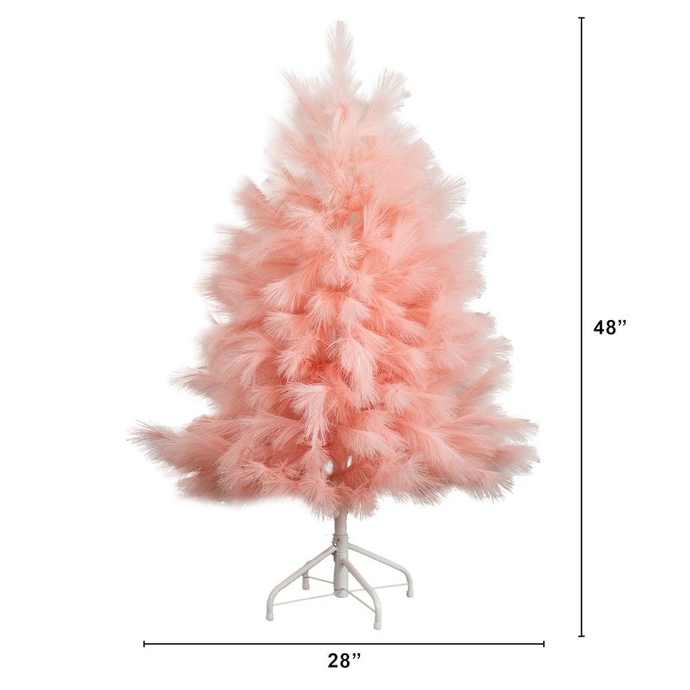 4ft. Artificial Pink Pampas Grass Christmas Tree