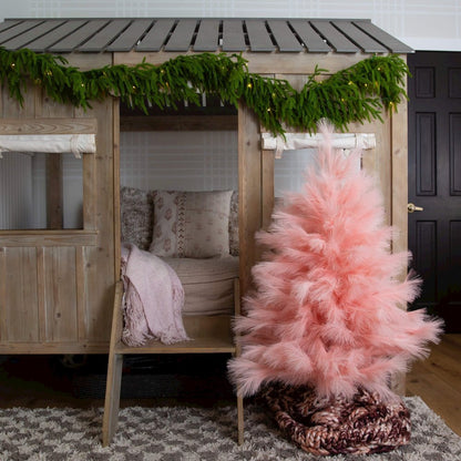 4ft. Artificial Pink Pampas Grass Christmas Tree