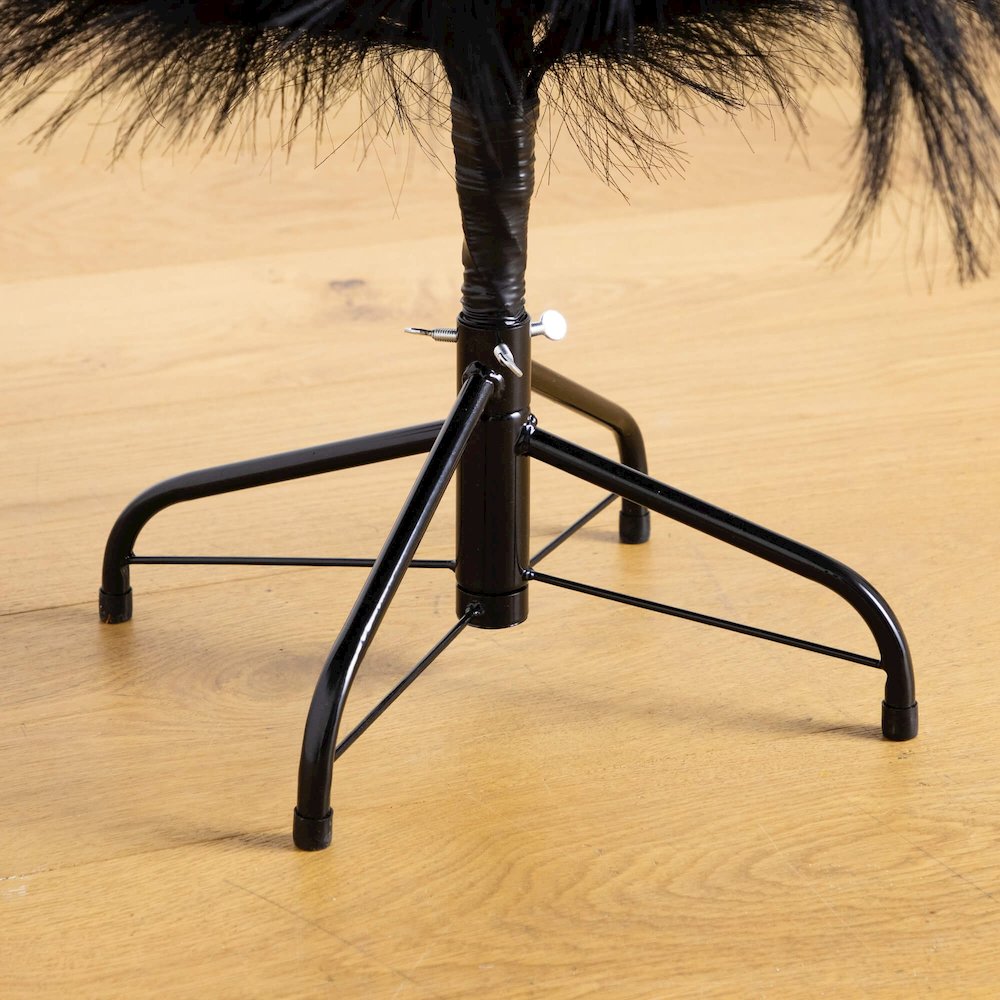 4ft. Artificial Halloween Black Pampas Grass Christmas Tree