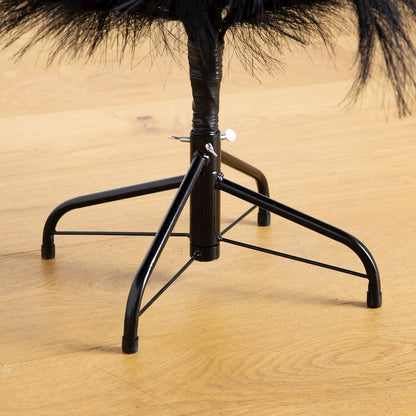 4ft. Artificial Halloween Black Pampas Grass Christmas Tree
