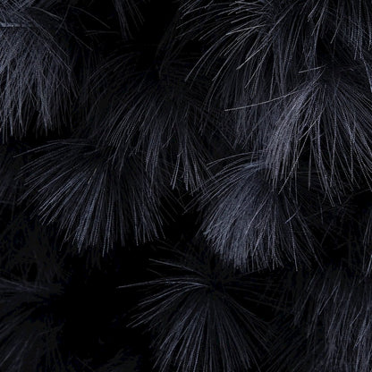 6ft. Artificial Halloween Black Pampas Grass Christmas Tree