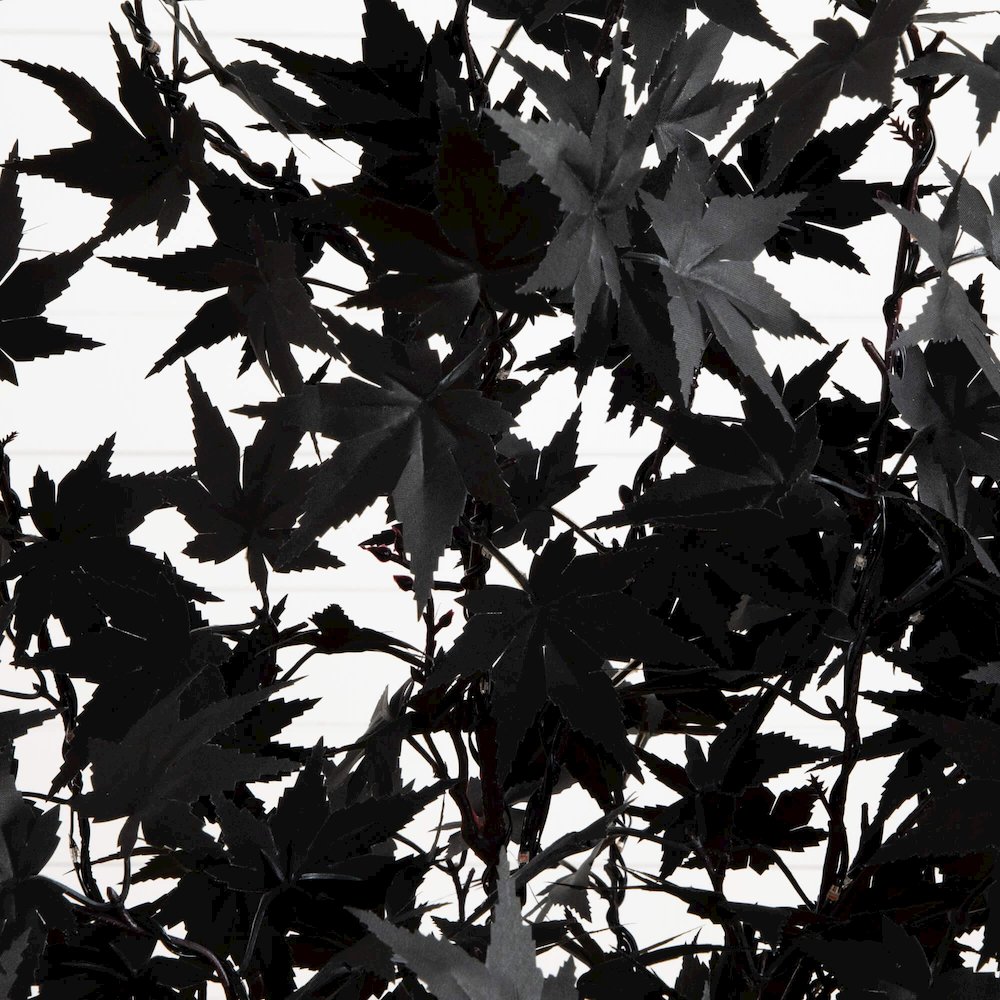 4ft. Pre-Lit Artificial Halloween Black Maple Tree with 180 LED Lights