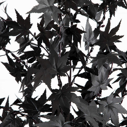6ft. Pre-Lit Artificial Halloween Black Maple Tree with 300 LED Lights