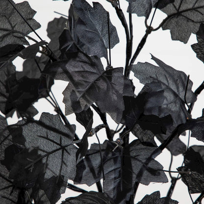 2ft. Pre-Lit Artificial Halloween Black Maple Tree with 24 LED Lights