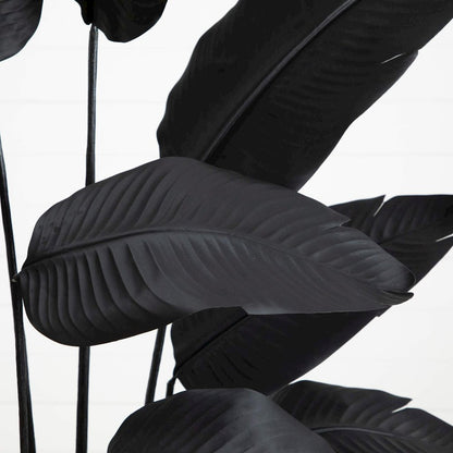 6ft. Artificial Halloween Black Travelers Palm Tree
