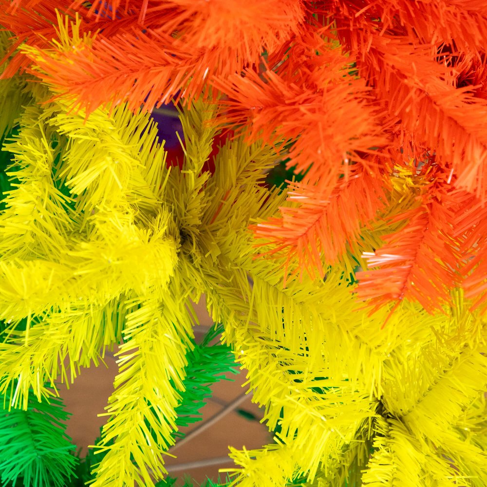 6ft. Artificial Rainbow Christmas Tree
