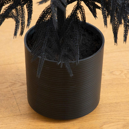 4ft. Artificial Halloween Real Touch Black Norfolk Pine Christmas Tree