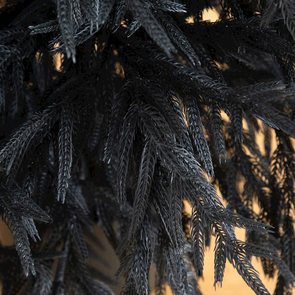 6ft. Artificial Halloween Real Touch Black Norfolk Pine Christmas Tree