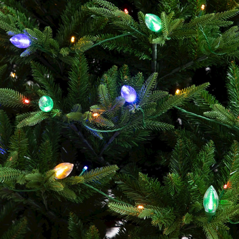 7ft. Pre-Lit Artificial Luxembourg Pine Christmas Tree with 340 LED Lights