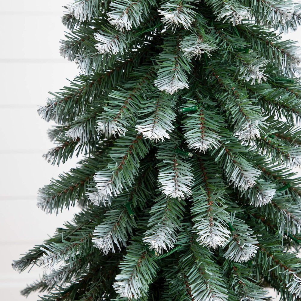 3ft. 4ft. 5ft. Pre-Lit Frosted Artificial Christmas Tree Set - Set of 3